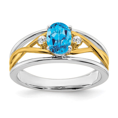 14K gold diamond ring