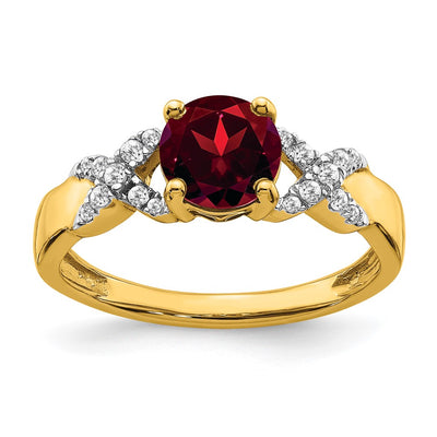 14K gold diamond ring