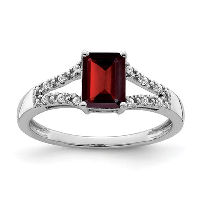 14K white gold diamond ring