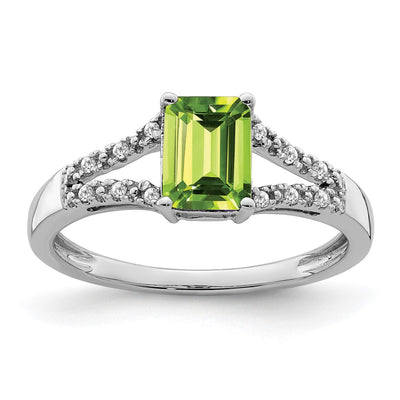 14K white gold diamond ring