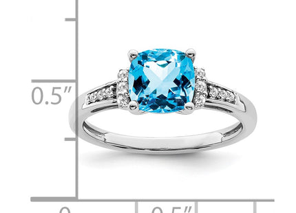 14K white gold diamond ring, another view