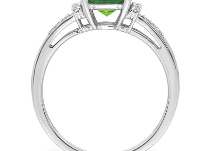 14K white gold diamond ring, alternate view