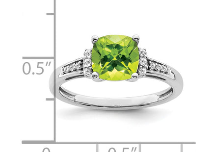 14K white gold diamond ring, another view