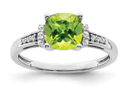 14K white gold diamond ring