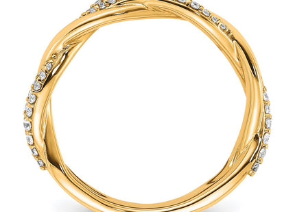 14K Polished Diamond Fashion Ring (Style RM6169-025-YAA)