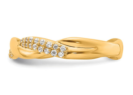 14K Polished Diamond Fashion Ring (Style RM6169-025-YAA)