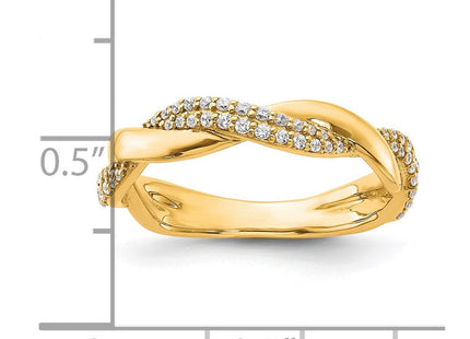 14K Polished Diamond Fashion Ring (Style RM6169-025-YAA)