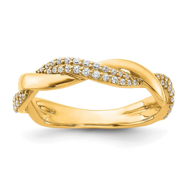 14K gold diamond ring