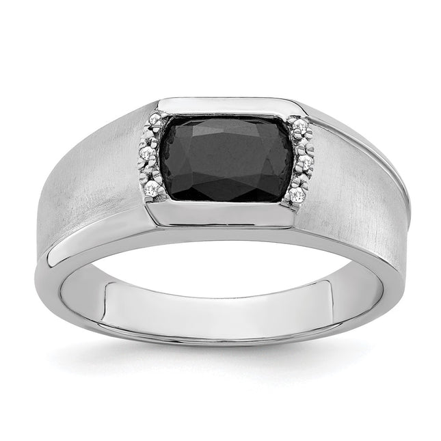 14K white gold diamond ring