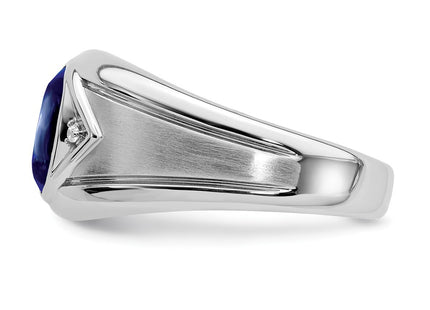 14K white gold diamond ring, further view