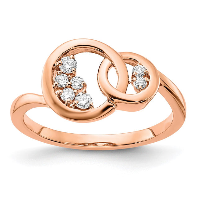 14k Rose Gold Rings Style RM6869 - Classique Jewelry Inc.