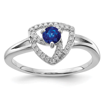 14K white gold diamond ring