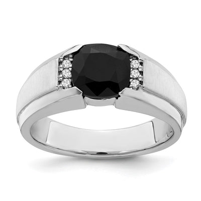 14K white gold diamond ring