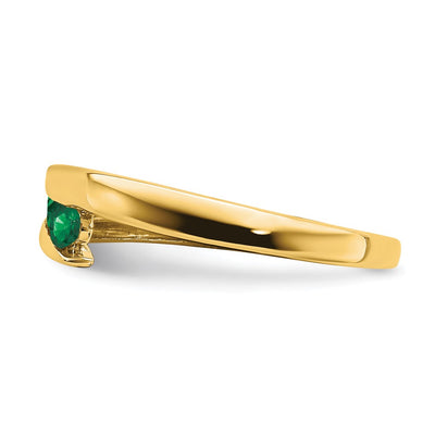 14K Emerald 4-stone Ring