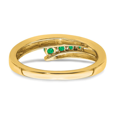 14K Emerald 4-stone Ring