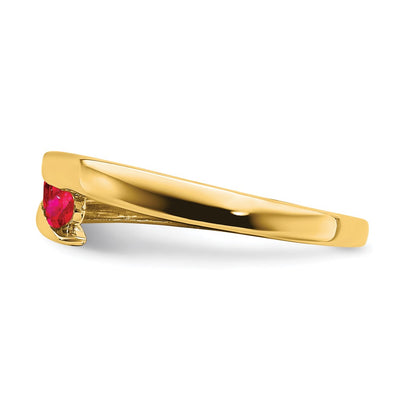 14K Ruby 4-stone Ring