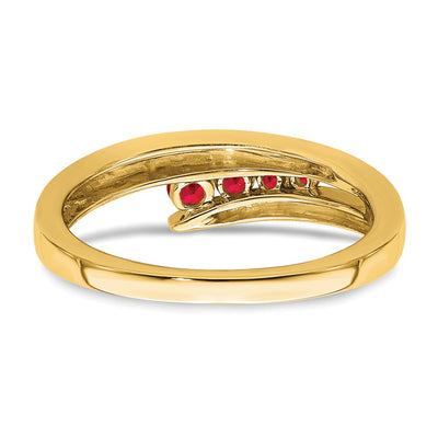 14K Ruby 4-stone Ring