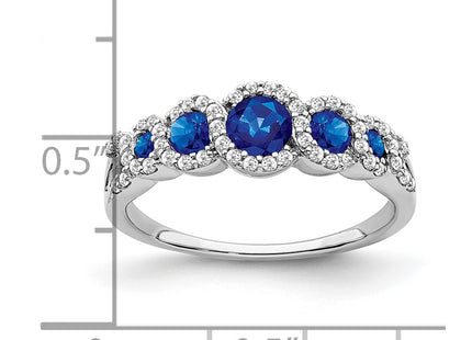 14K white gold diamond ring, another view