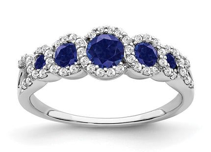 14K white gold diamond ring