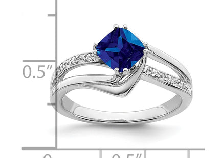14K white gold diamond ring, another view