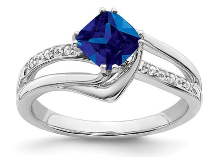 14K white gold diamond ring