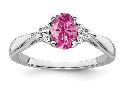14K white gold diamond ring
