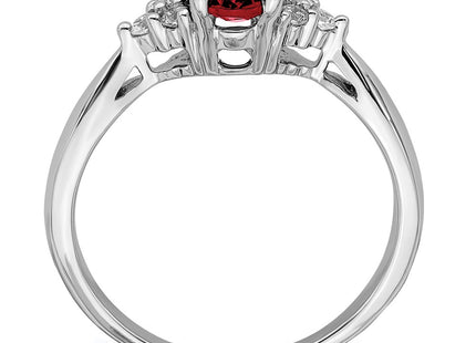 14K white gold diamond ring, alternate view