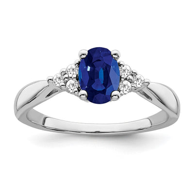 14K white gold diamond ring