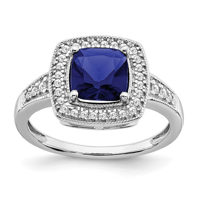 14K white gold diamond ring