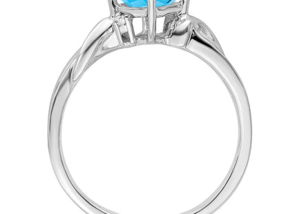 14K white gold diamond ring, alternate view