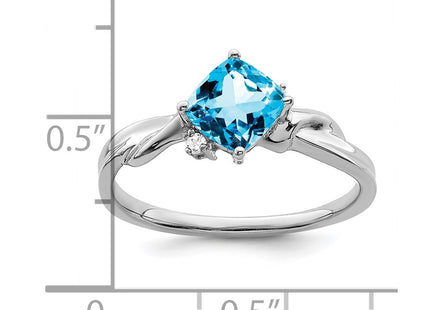 14K white gold diamond ring, another view