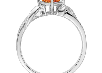14K white gold diamond ring, alternate view