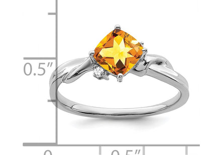 14K white gold diamond ring, another view