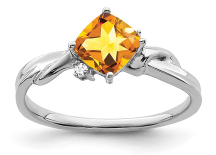 14K white gold diamond ring
