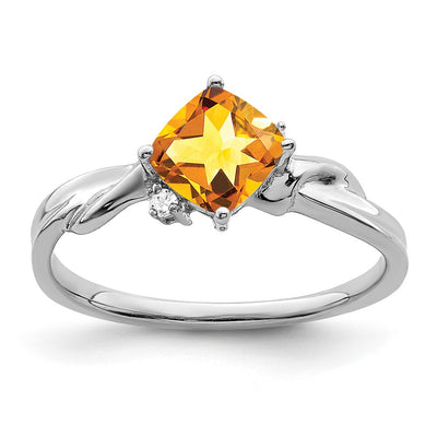 14K white gold diamond ring