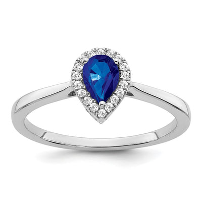 14K white gold diamond ring