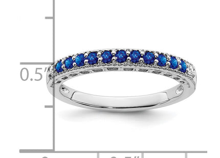 14K white gold diamond band, alternate view