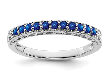 14K white gold diamond band