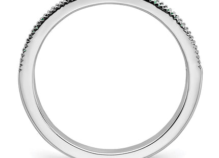 14K white gold diamond band, alternate view