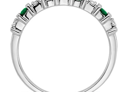 14K white gold diamond band, alternate view