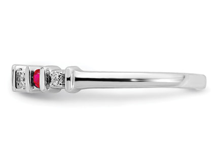 14K white gold diamond band, further view