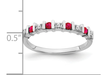14K white gold diamond band, another view