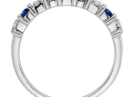 14K white gold diamond band, alternate view