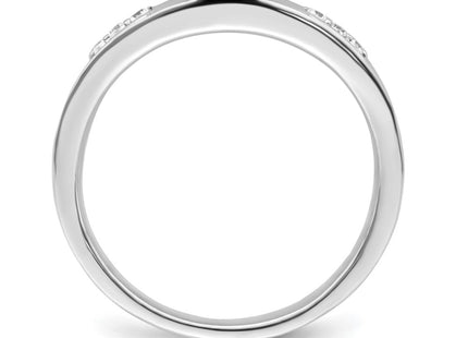 14K white gold diamond ring, alternate view