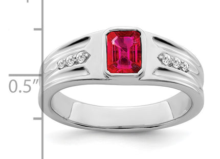 14K white gold diamond ring, another view