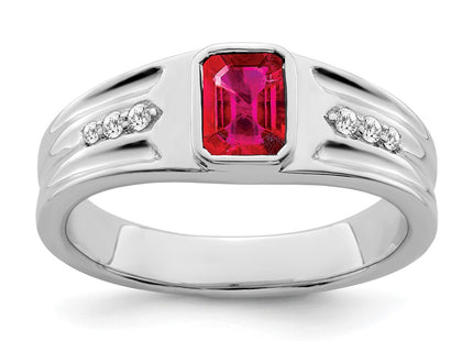 14K white gold diamond ring
