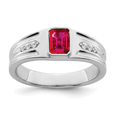 14K white gold diamond ring
