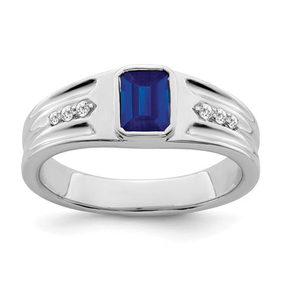 14K white gold diamond ring