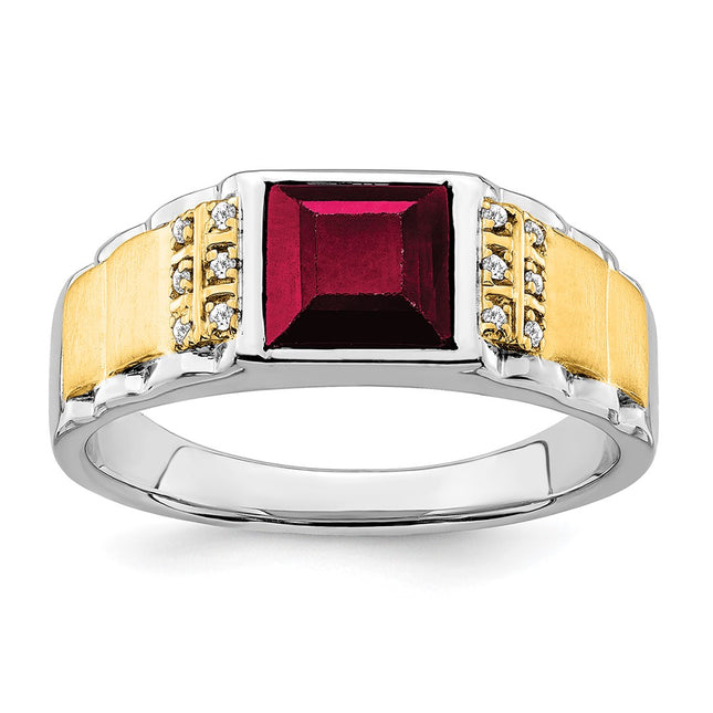 14k Two-tone Rings Style RM7307 - Classique Jewelry Inc.