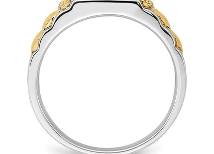 14K gold diamond ring, alternate view